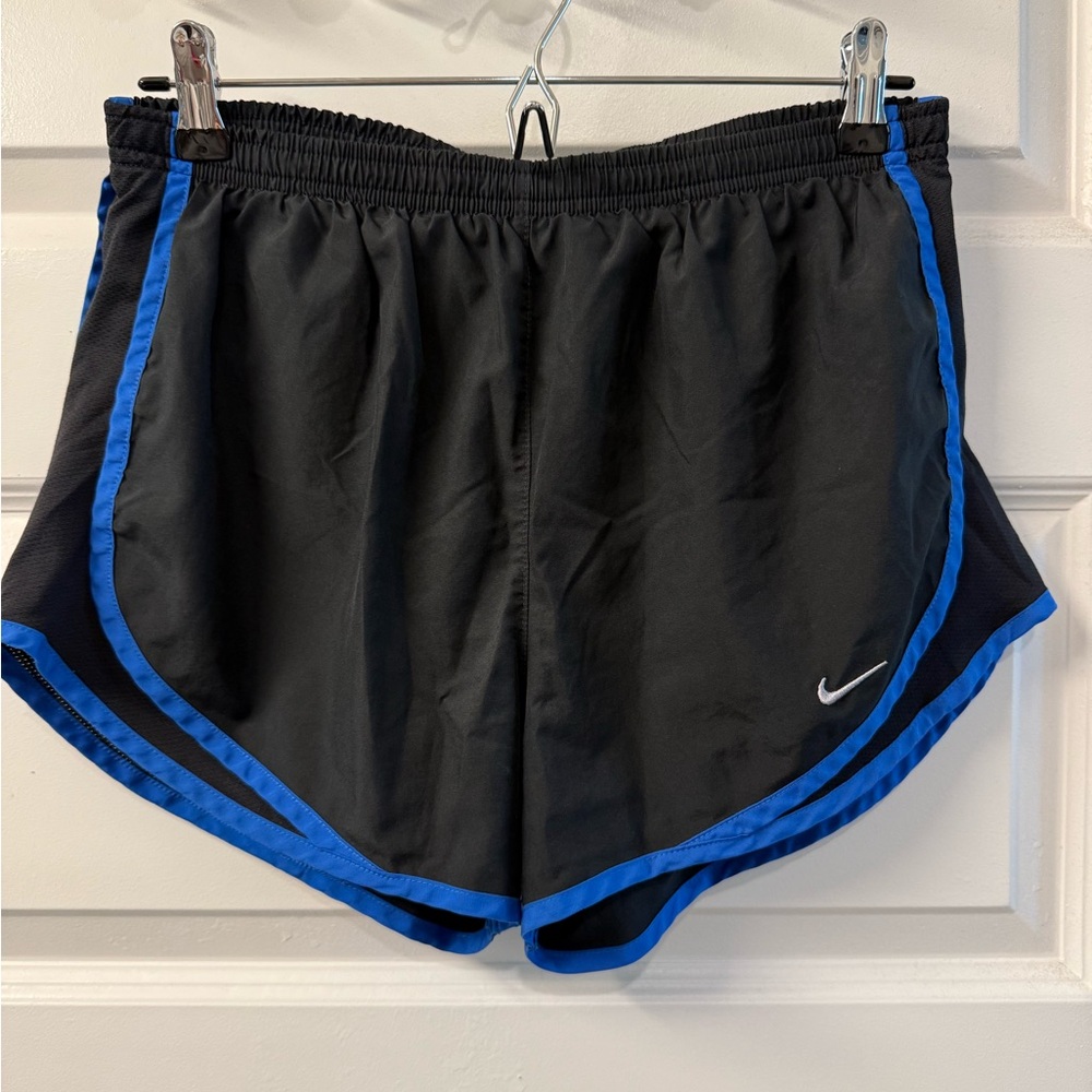 Nike Women's Athletic Shorts Black and Blue